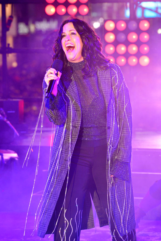 NEW YORK, NEW YORK - DECEMBER 31: Alanis Morissette performs during Dick Clark's New Year's Rockin' Eve With Ryan Seacrest 2020 on December 31, 2019 in New York City. (Photo by Eugene Gologursky/Getty Images for Dick Clark Productions )